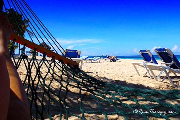 Hammock on the beach, Jewel Runaway Bay copyright Rum Therapy